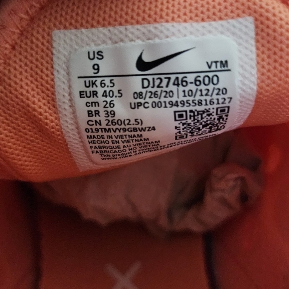 Nike Air Max 270 Peach  Crimson Bliss - Picture 7 of 8